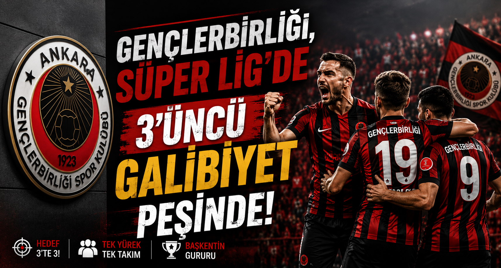 Gençlerbirliği, Süper Lig'de 3'üncü galibiyet peşinde