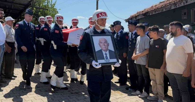 Simav’da Kıbrıs gazisi Nazlım Abay son yolculuğuna uğurlandı