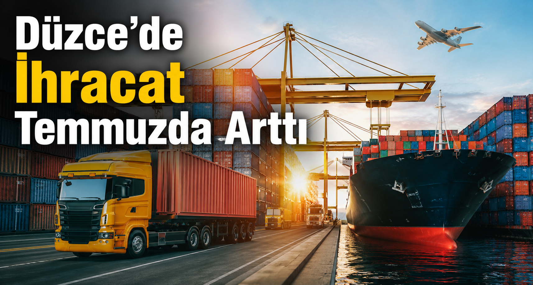 Düzce’de İhracat Temmuzda Arttı