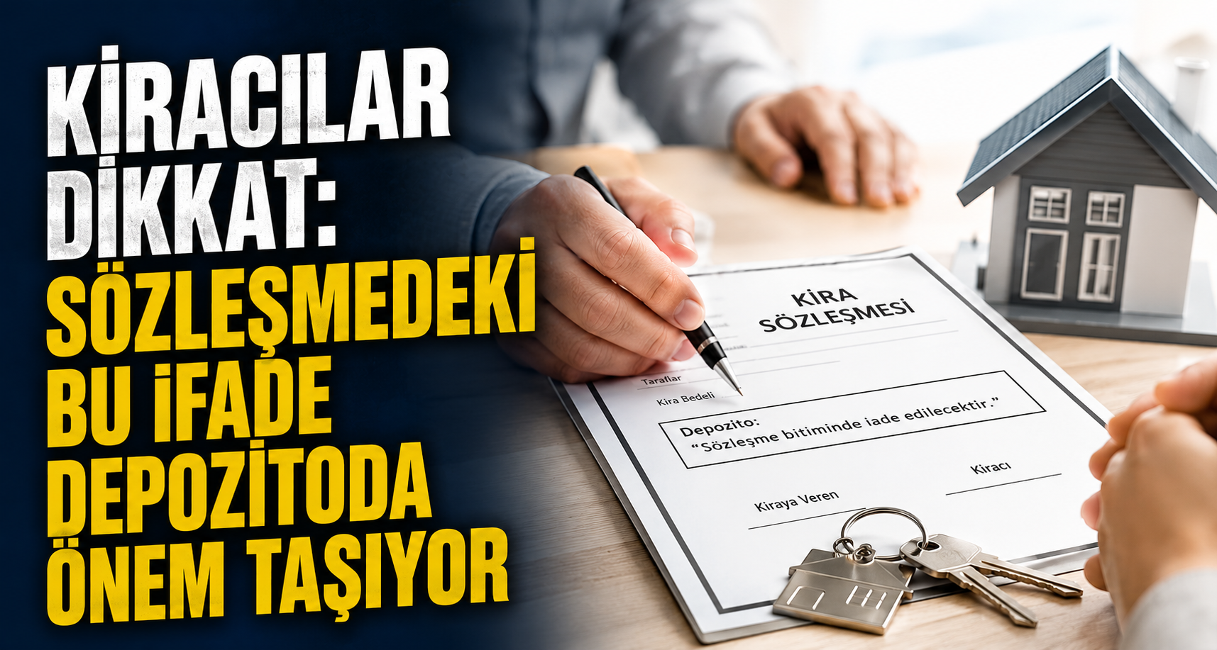 Kiracılar Dikkat: Sözleşmedeki Bu İfade Depozitoda Önem Taşıyor