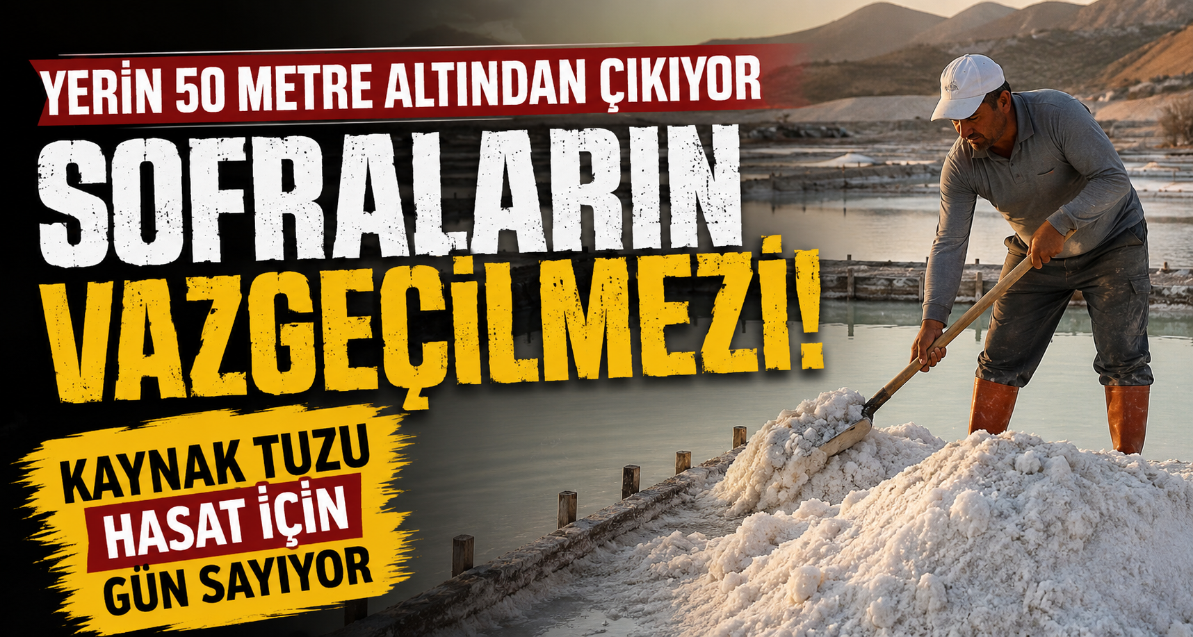 Yerin 50 metre altından çıkıyor,