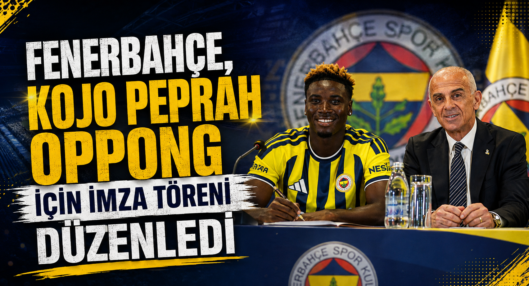  Fenerbahçe, Kojo Peprah Oppong için imza töreni düzenledi