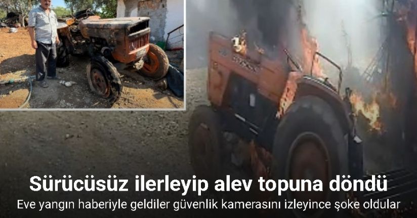 15 dakika önce çıktıkları eve yangın haberiyle geldiler güvenlik kamerasını izleyince şoke oldular