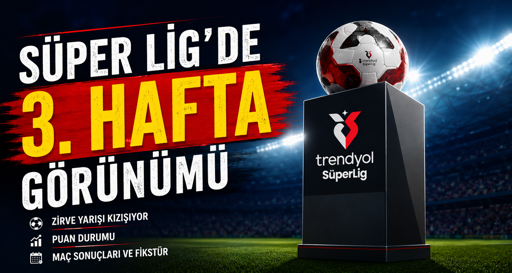 Süper Lig’de 3. hafta görünümü