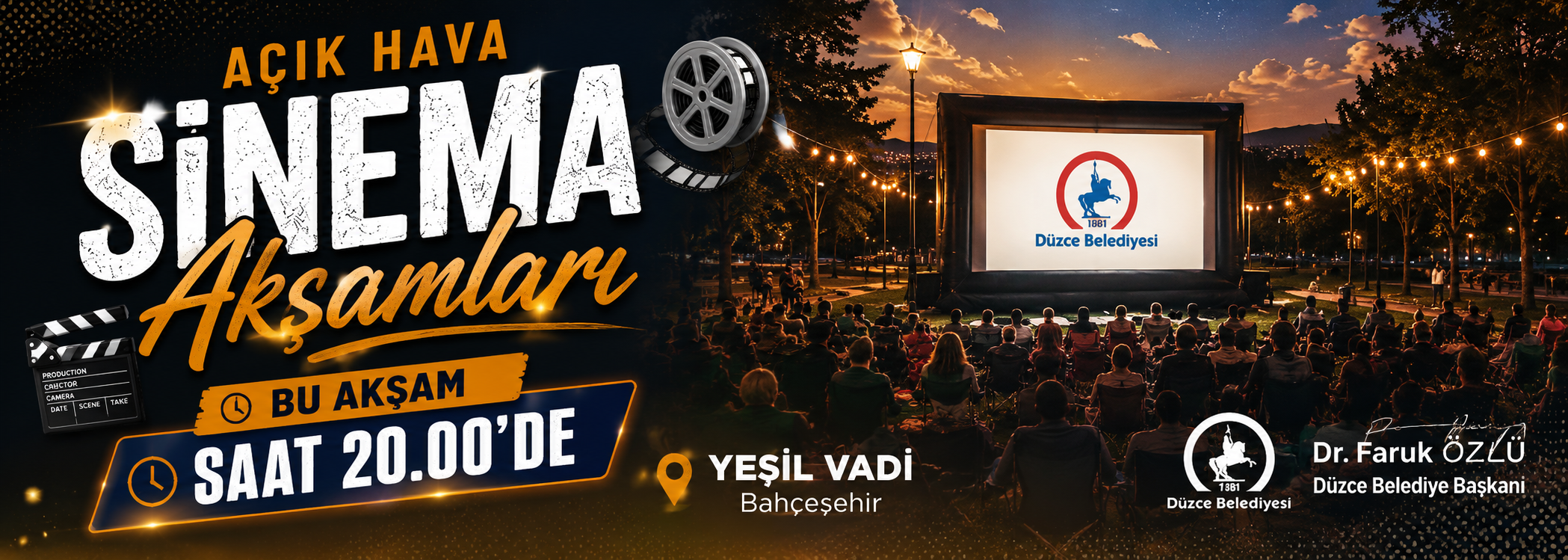 Açık Hava Sineması İki Noktada Devam Ediyor