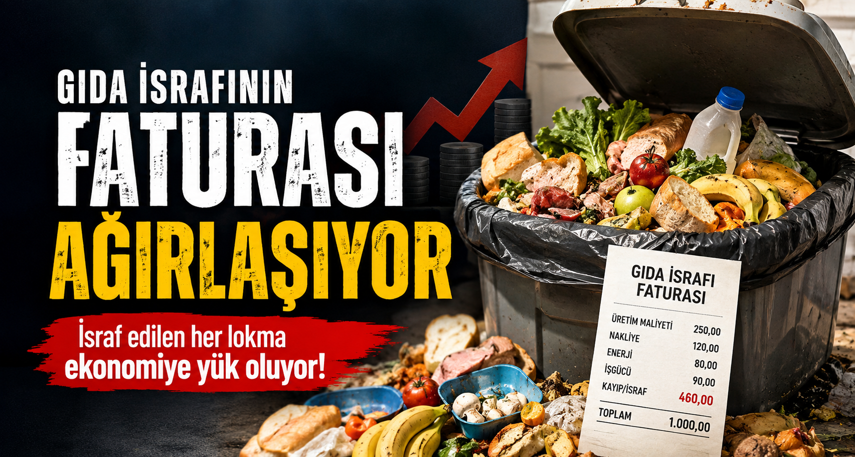 Gıda israfının faturası ağırlaşıyor