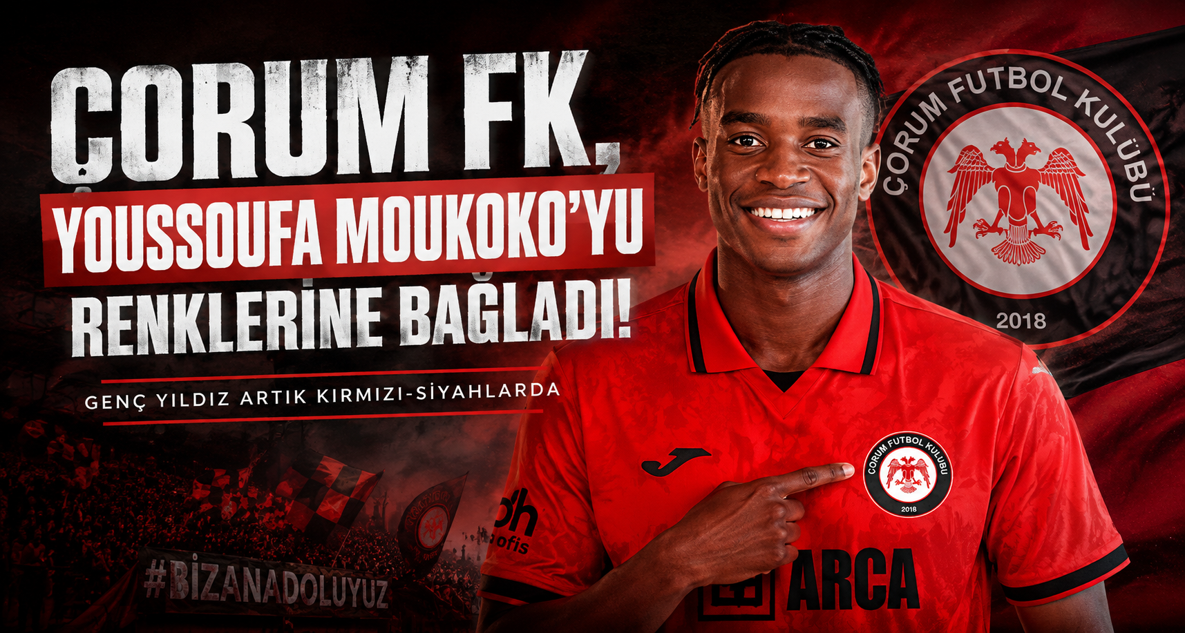 Çorum FK, Youssoufa Moukoko’yu renklerine bağladı