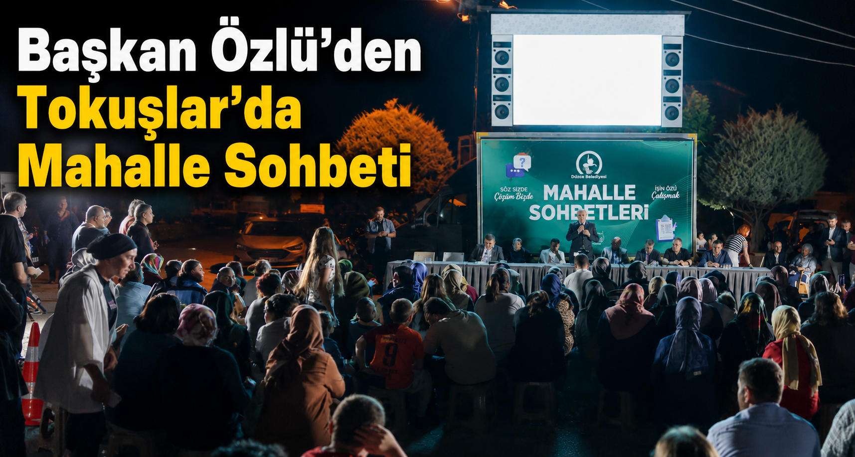 Başkan Özlü’den Tokuşlar’da Mahalle Sohbeti