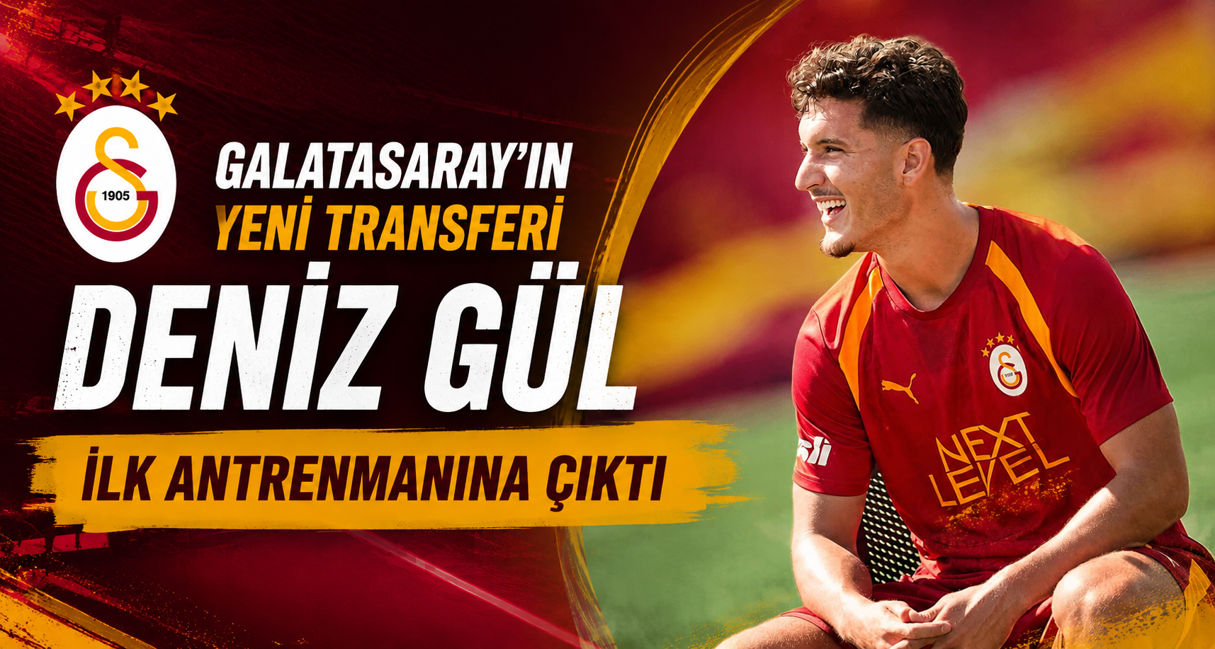 Galatasaray’ın yeni transferi Deniz Gül, ilk antrenmanına çıktı