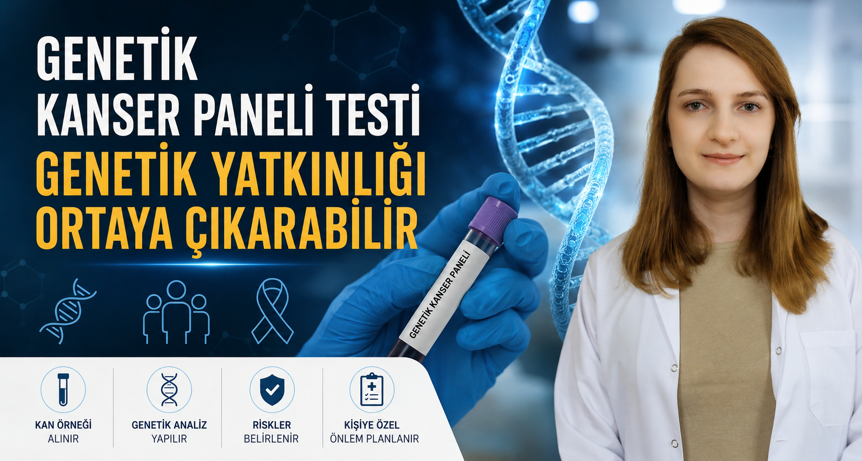 Genetik kanser paneli testi genetik yatkınlığı ortaya çıkarabilir