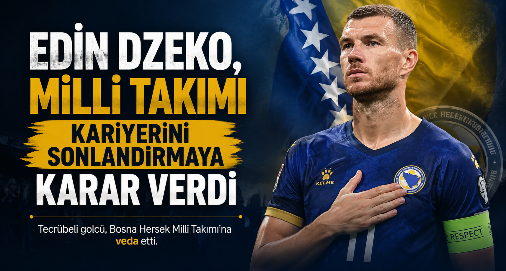 Edin Dzeko, milli takımı kariyerini sonlandırmaya karar verdi