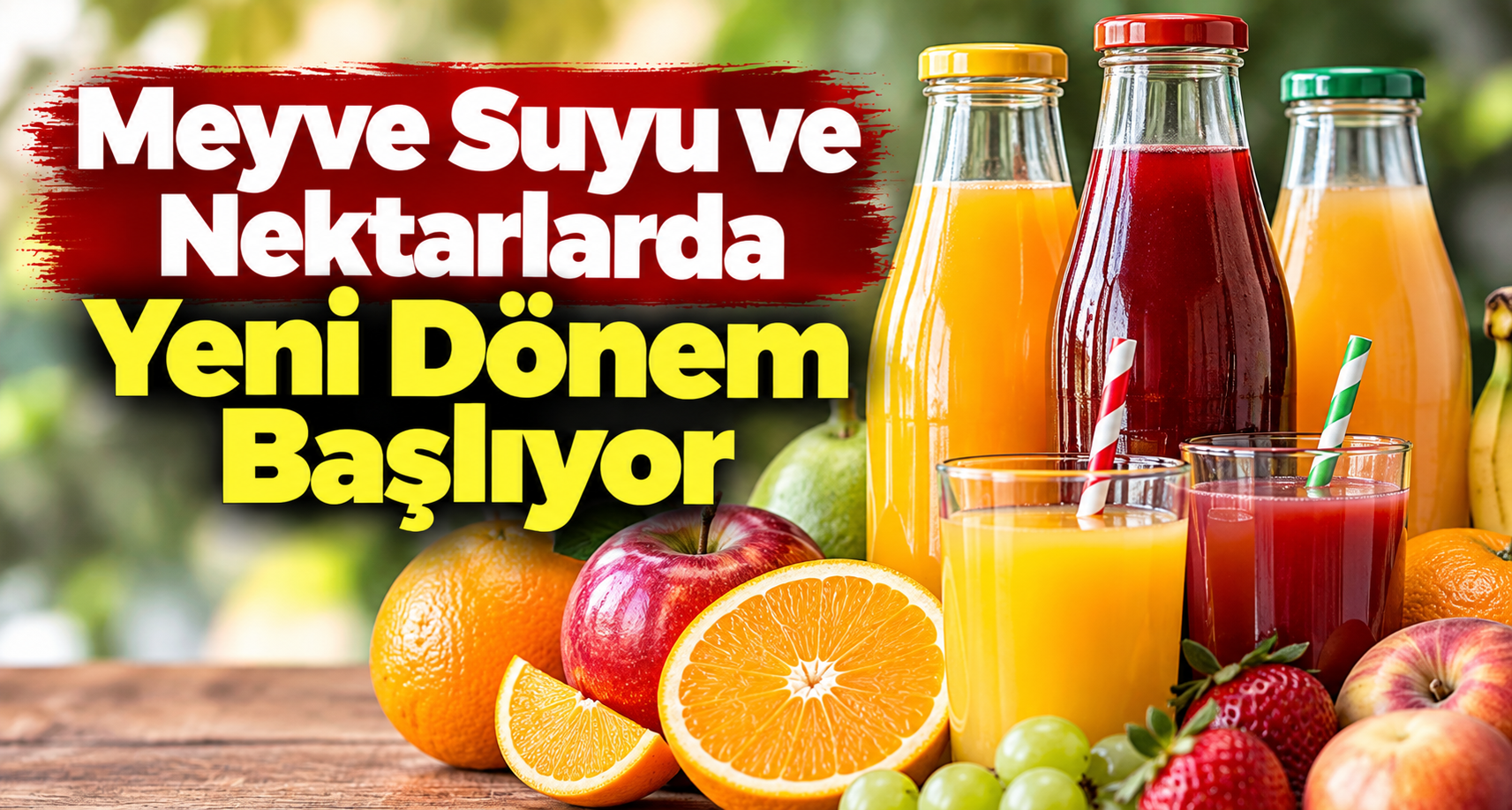 Meyve Suyu ve Nektarlarda Yeni Dönem Başlıyor