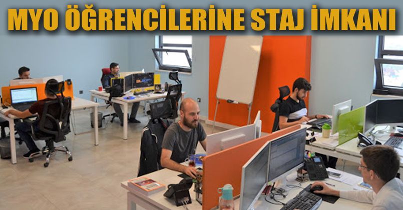 MYO  öğrencileri Türkiye’nin önde gelen yazılım şirketinde staj yapacak