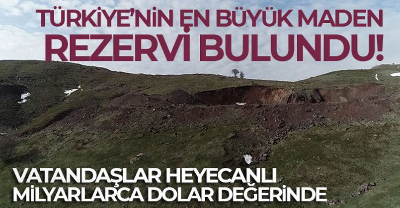 Türkiye'nin en büyük maden rezervinin bulunduğu ilçede vatandaşlar heyecanlı